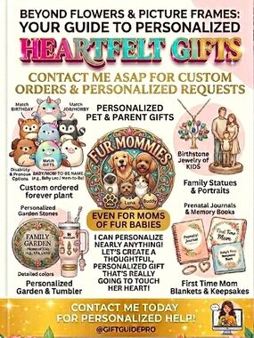 Be Ur Moms Favorite Kid This Year!Heartfelt & Personalized Gifts & Baskets!!